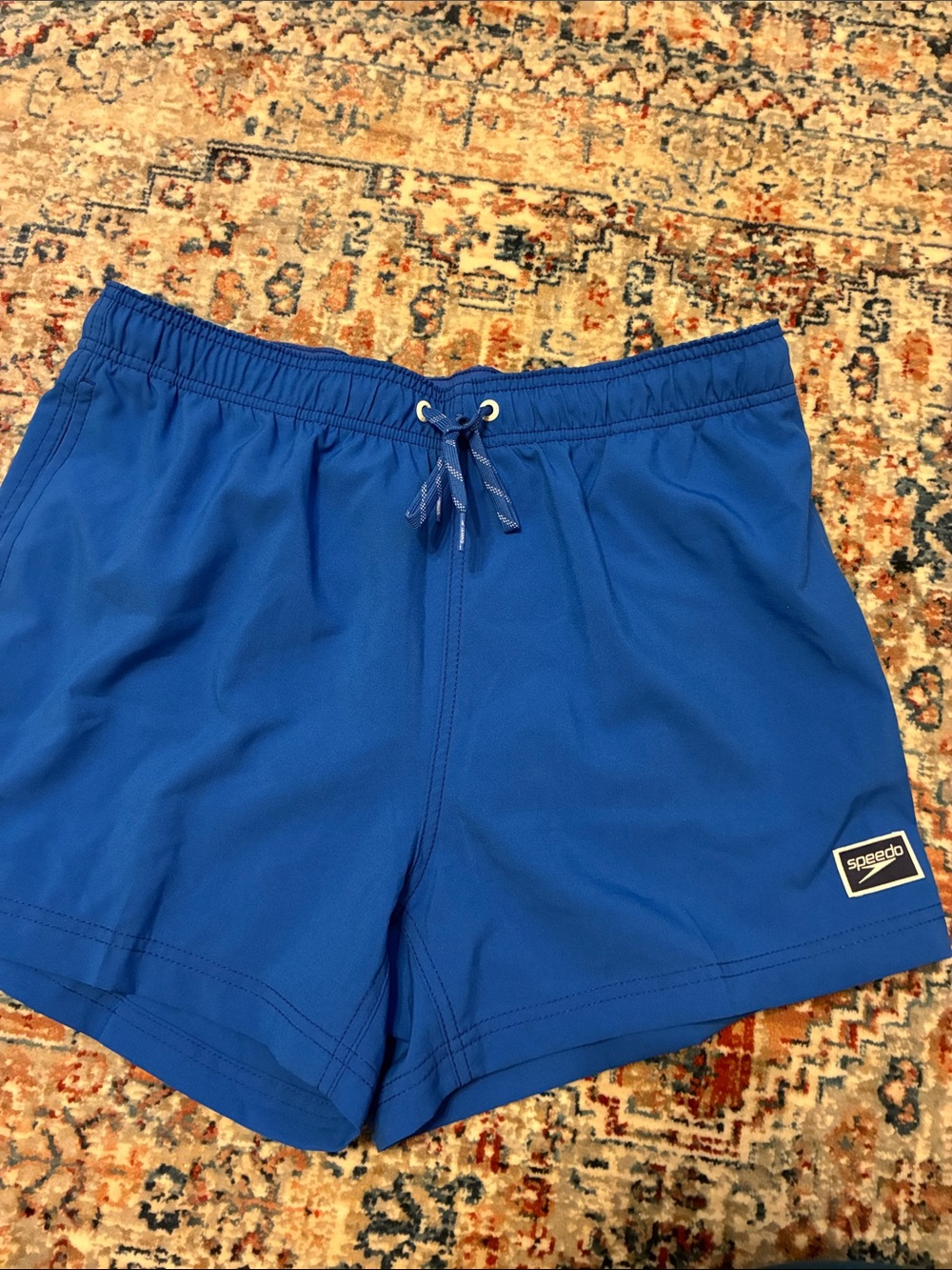 Speedo Blue Athletic Swim Trunks